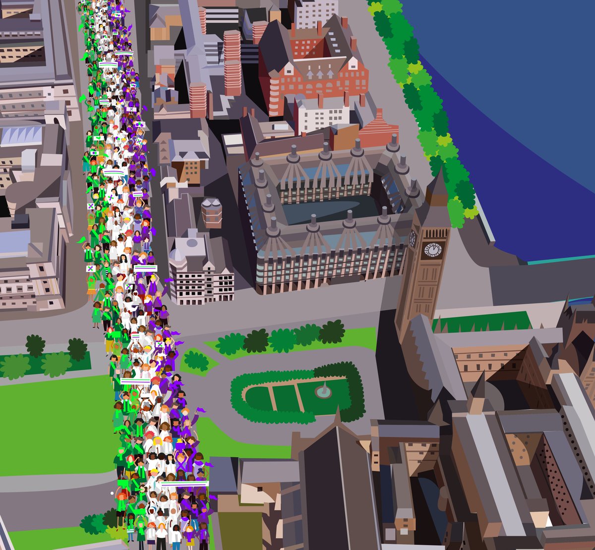processions2018's tweet photo. Only 2 days till #PROCESSIONS2018! And the forecast is sunny! Please join us to celebrate 100 yrs of women's suffrage - you can turn up on the day if you haven't registered. Help us make this a momentous living portrait of women today #Edinburgh #London #Cardiff #Belfast @1418NOW https://t.co/pHNP4tdHDb