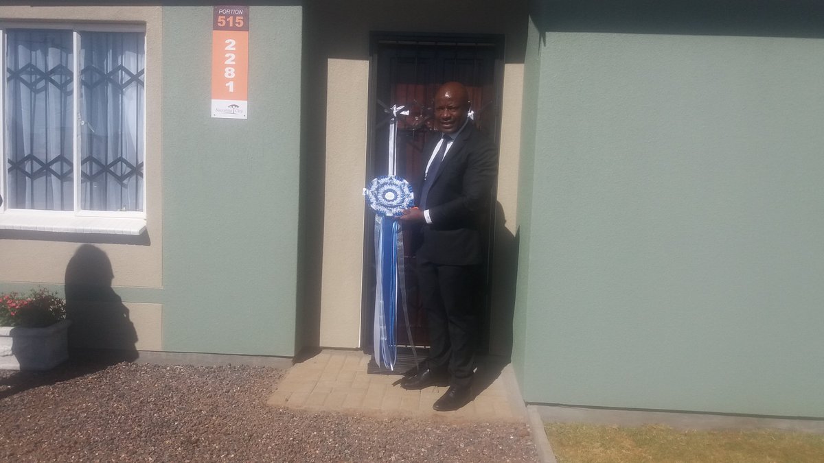 BasilReadLtd's tweet photo. Our CEO @K2Mapasa at the official launch of Basil Read Homes at the Savanna City development near Walkerville. This is Basil Read's first unit at Savanna City. #BasilRead https://t.co/N6kuebZLsC