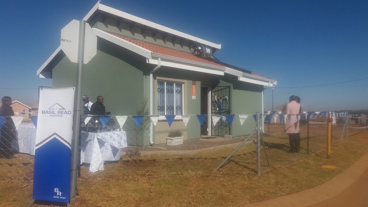 BasilReadLtd's tweet photo. Our CEO @K2Mapasa at the official launch of Basil Read Homes at the Savanna City development near Walkerville. This is Basil Read's first unit at Savanna City. #BasilRead https://t.co/N6kuebZLsC