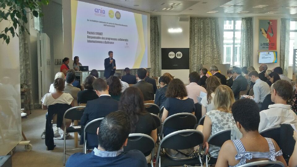 ANIA_FRANCE's tweet photo. Bienvenue à tous à notre colloque dédié à l'#innovation dans l'alimentaire, en direct de @BpifranceHub. Pour suivre les débats : #AAPFoodTech2018 https://t.co/79c5ic2xKt