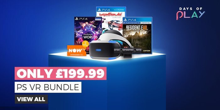 TabbyLoaf's tweet photo. Upgrade to this brand new incredible looking #PlayStation4 for just £99.99 even better upgrade 2 controllers and we'll do it for £76.99...

Watch the #WorldCup2018 @BBCSport in #VR with this #PSVR bundle for £199.99 

#CheaperWhenYouTradeAtGame 
#PSVRAtGame #SonyDaysOfPlay https://t.co/vxynllArdu
