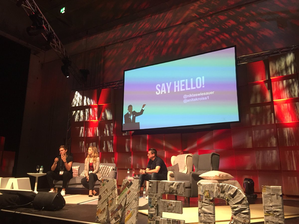 Heute noch mal bei #thinkAhead18 und wieder beeindruckt von <a href="/NiklasWiesauer/">Niklas Wiesauer</a> und <a href="/anitakroiss1/">anitakroiss</a>