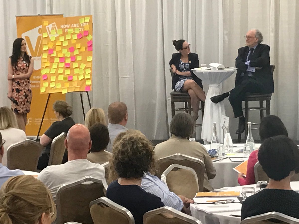 HSEvalues's tweet photo. Opening up day 2 of bootcamp with a vibrant questions and answers session with ⁦@KirstenConnolly⁩ &amp; ⁦@LeandroEHerrero⁩ . Fantastic input from champions #weareourvalues https://t.co/S16doBj4To