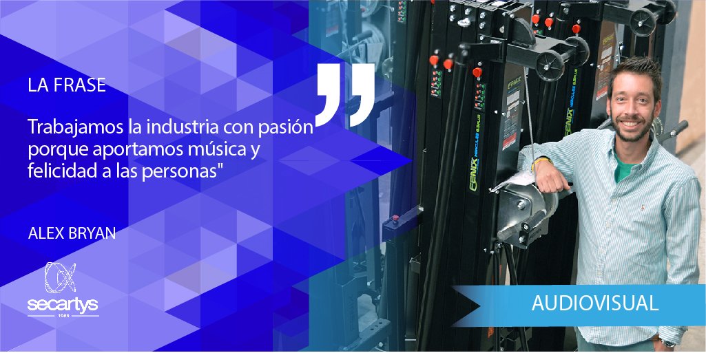 SECARTYS's tweet photo. Alex Bryan, de la empresa socia de @AVSecartys @FENIXStage, define así su actividad empresarial. #Secartys #audiovisual #clúster https://t.co/OUKb8Rfa8p