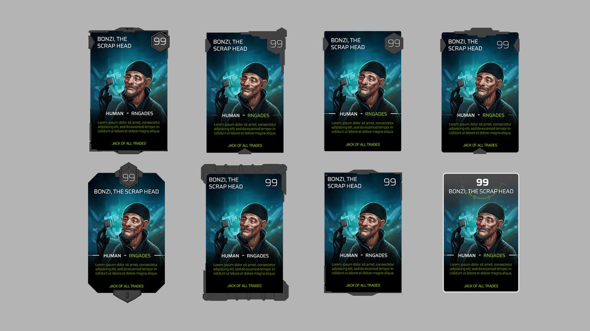 Can't decide on the card front... Suggestions are welcome. #indiedev #indiegames #IndieGameDev #cardgames #cardgame #gamedevelopment