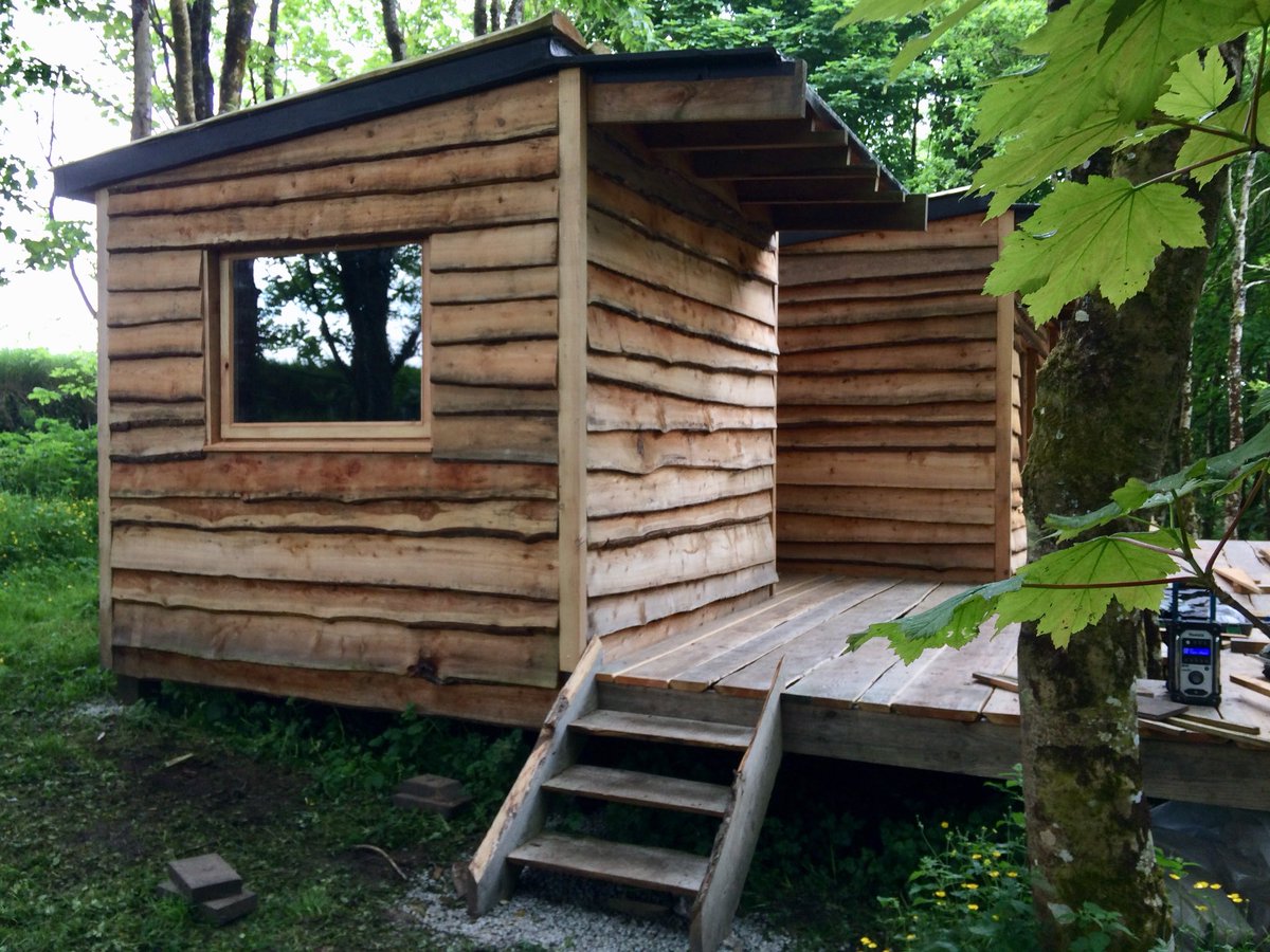 LittleMenherion's tweet photo. Our cabin project is coming on... windows are nearly all in and we’re about to start the internal fit out. #excitingtimes #cabinbuilding https://t.co/br3kRud49G