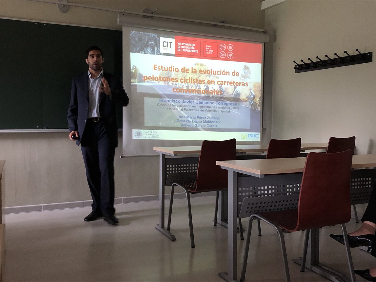 Para finalizar nuestra participación en el <a href="/CIT2018/">CIT2018</a>, de nuevo el Prof. Javier Camacho presentará cómo evolucionan los #pelotones #ciclistas en #carreterasconvencionales