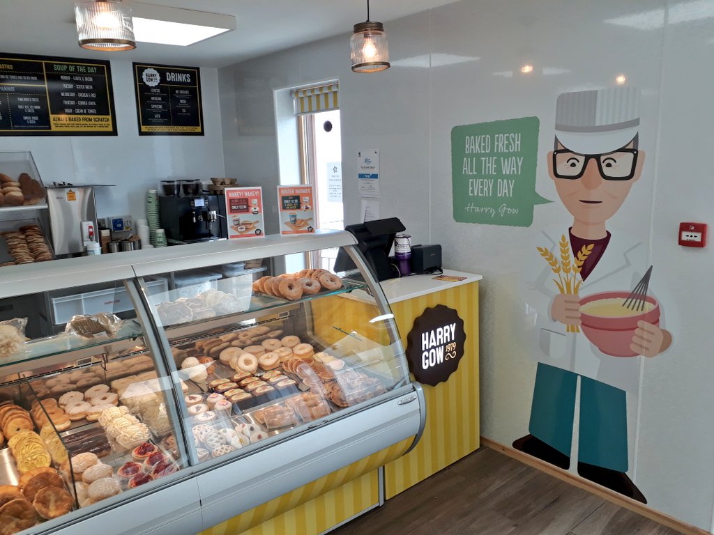 DuncanForYou's tweet photo. Delighted to come across this new Harry Gow Bakery & Takeaway in Keith. It's refreshing to see how far East this popular Inverness Bakers has reached. The place to stop on the A96 for good wholesome food with friendly staff, when you're on the move in Moray @HarryGowBakery Thanks https://t.co/3TstgptVnl