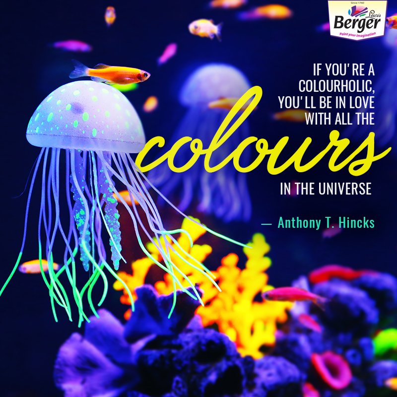 BergerPaintsInd's tweet photo. Do colours press the pleasure button in your brain? #ColourQuote https://t.co/rr94MNRkol