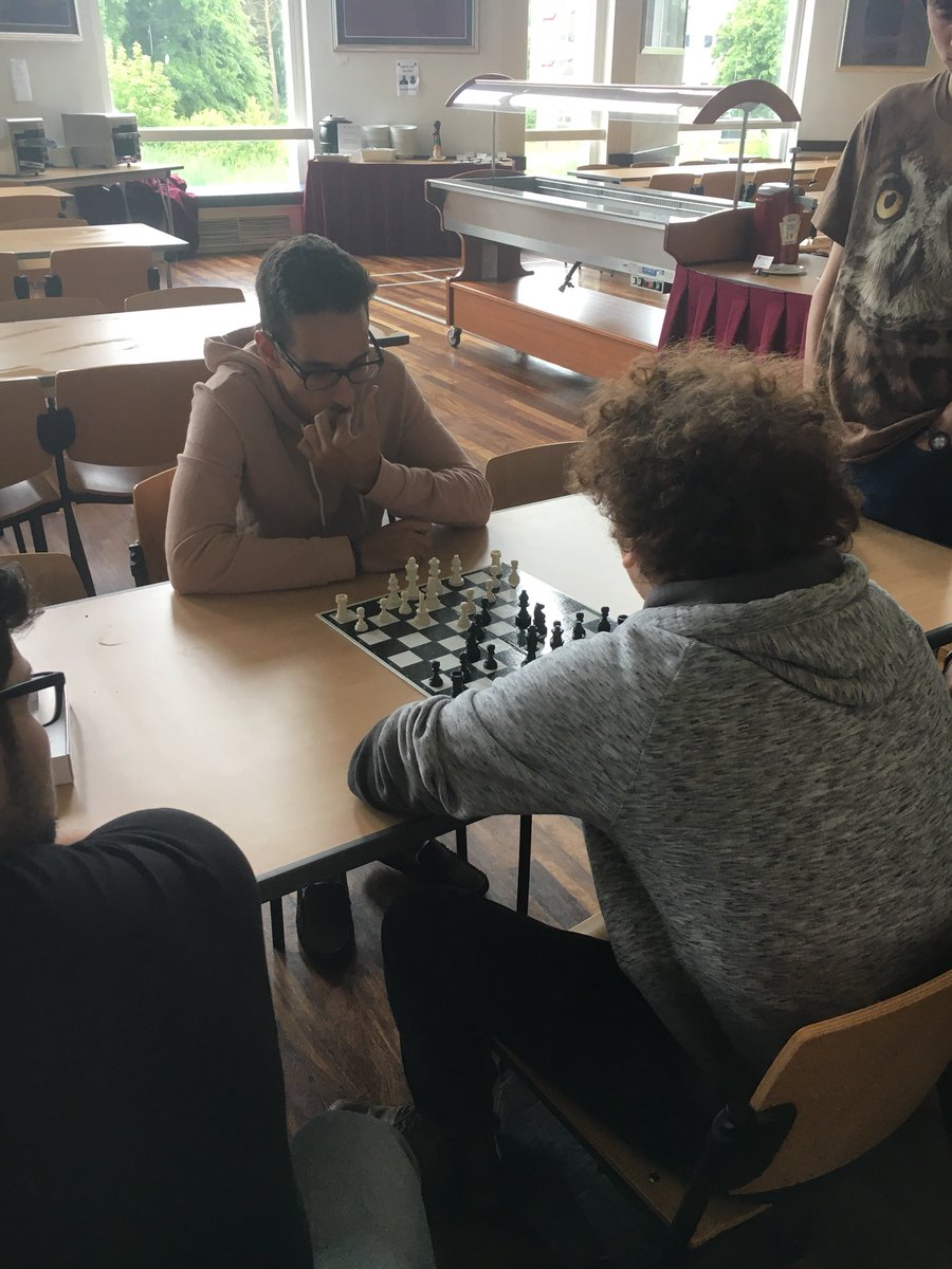 Up first it’s Grandmaster Skovron in the chess
