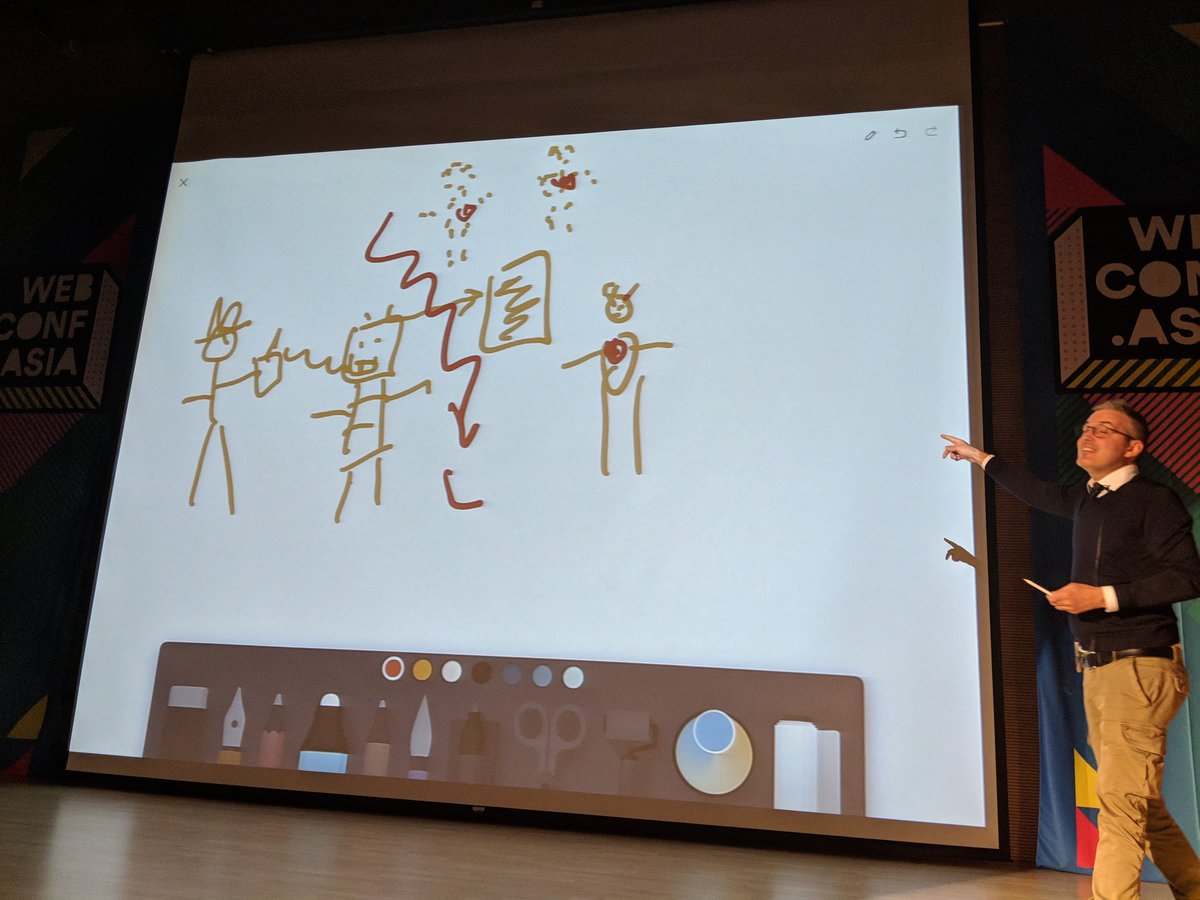 jawache's tweet photo. "There should be a law forcing companies to tell you that you are talking to a machine instead of a human" - @reichenstein #webconfasia #ethicsofdesign https://t.co/IqEqOu9Gqy
