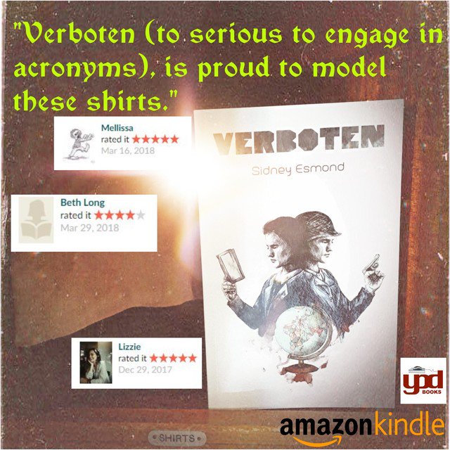 Lastly, hanging out on the top shelf...
xadrum.com/verboten

#book #novels #writinglife #gratuitousmarketing #buymybook #authors #worldwar2 #ww2 #furnituremodels #marketing #advertising #spynovels #1940s #1940srevival #amazon #kindlebooks #read #gonegaga #buyers #theallies