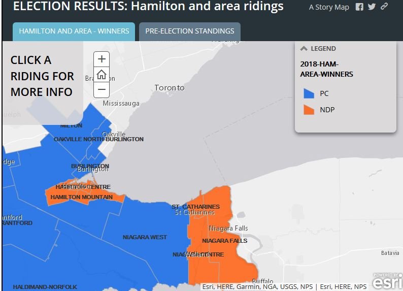 Hamilton and Ontario election results 2018 interactive maps thespec
