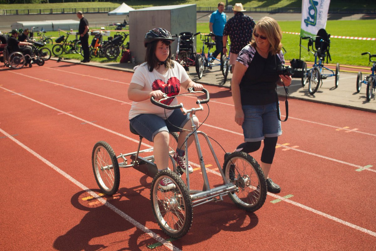 WfACharity's tweet photo. Photos from our Wheels For All event in Wolverhampton offering people of all abilities that chance to cycle 🚴♂️ #inclusivecycling #blackcountry #Wolverhampton #cycling #aldersleystadium #cyclingprojects #charity #wheelsforall #cyclinglife #cycle #cyclingphotography #volunteer https://t.co/HJHP1TUsjA