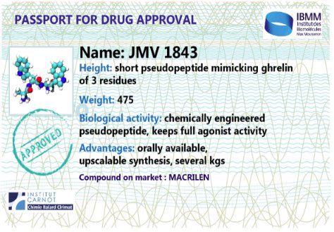 FredLamaty's tweet photo. Did you know that the #drug #Macrilen developed by one of our team is on the market ? @TeamPeptide For partnering #research visit our @iCarnot_CBC stand at @ACHEMAworldwide next week #ACHEMA2018 https://t.co/vCu0wiEjdM