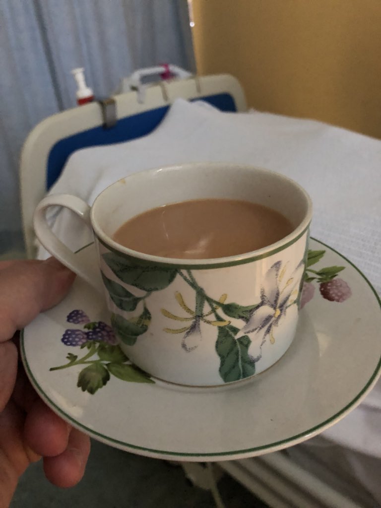 I am just experiencing again how good the nurses and staff of the #NHS are. Absolute credit to the Countess. Unbelievably, they even found the time to offer a much needed cup of tea, so very kind. Thank you so much. #countessofchester #hospital #chester #ward51