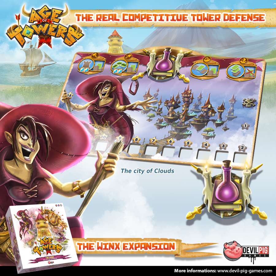 Devil_Pig_Games's tweet photo. AGE OF TOWERS

A magical university is not one without a great witch and Ploom Bumdelbore the Deputy Headmistress doesn't fail to the rule. As Winx Major she's the guarantor of the magic and witches of the academy.

https://t.co/EFMp6kxg2d

#AgeofTowers #DevilPig #boardgames #j2s https://t.co/iWYAaj10Sq