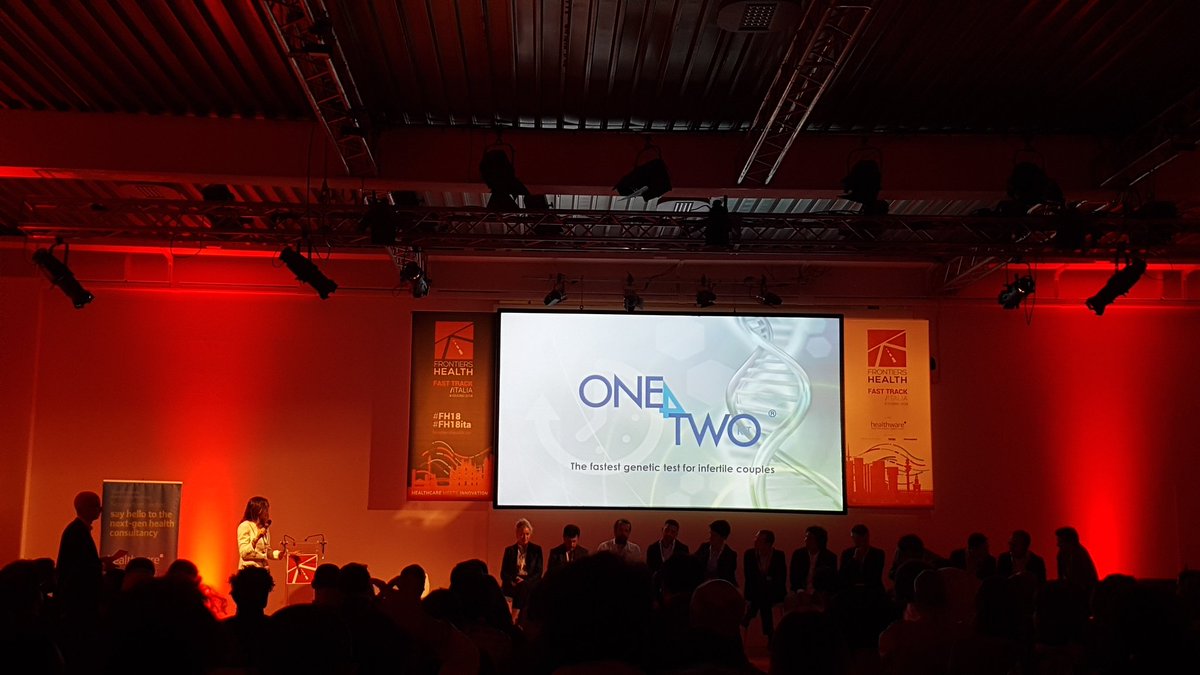 DigHealthAca's tweet photo. @r_tomaiuolo di @kronosdna: con #ONE4TWO abbiamo creato un test genetico per identificare le cause dell'#infertilità di coppia #startupdiscovery #fh18ITA https://t.co/COHlwMtMDx