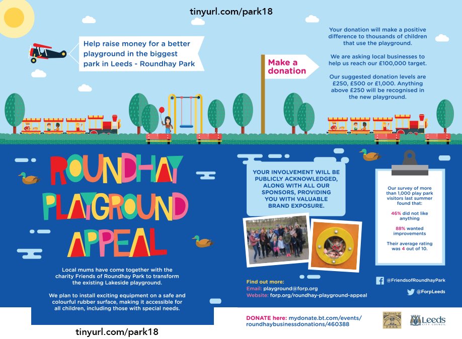 Please donate for a better children’s park : tinyurl.com/park18