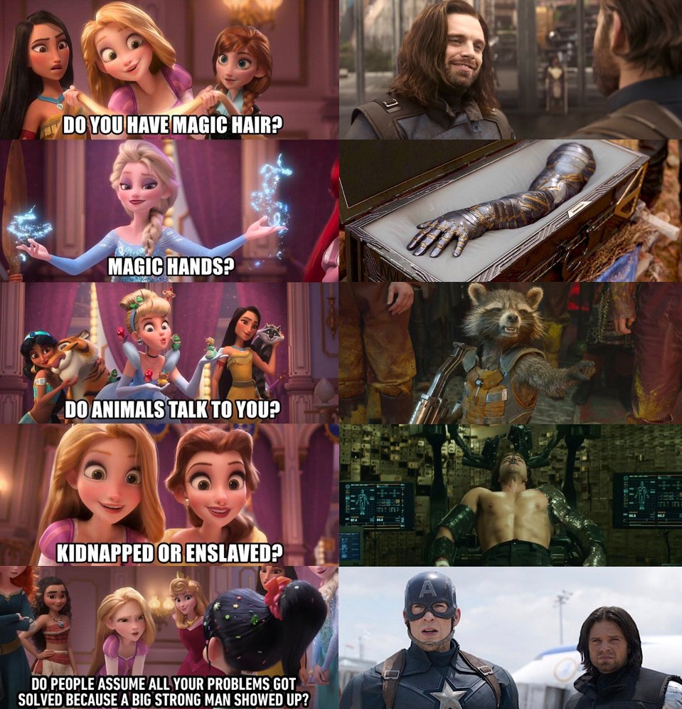 9GAG's tweet photo. Do you wanna build a white wolf🎶
#wreckitralph2 #bucky https://t.co/Yxec9psaD8