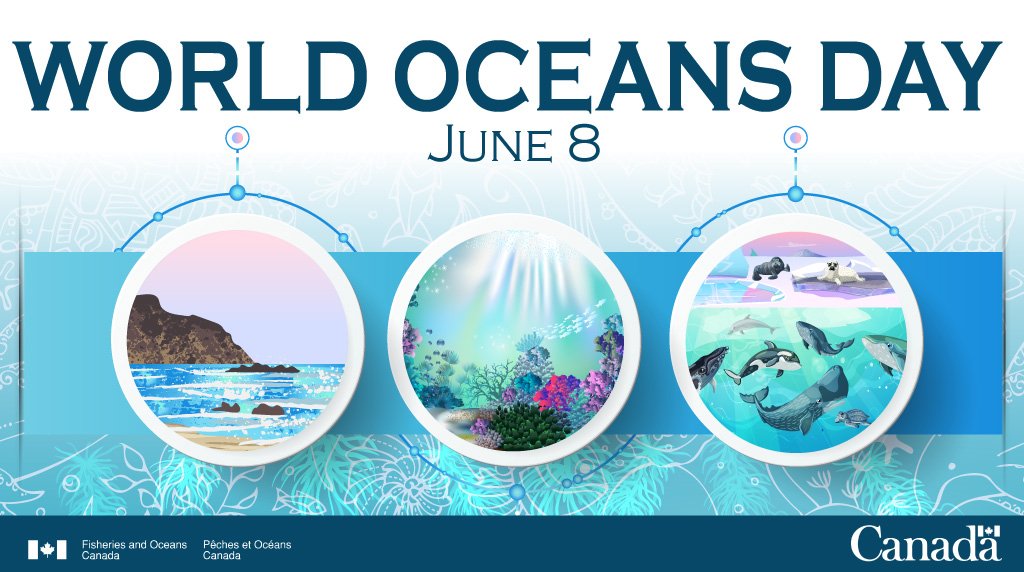 FishOceansCAN's tweet photo. Happy #WorldOceansDay from coast to coast to coast! 🌊 https://t.co/yrdciqCyUA https://t.co/YwFXVMKK15