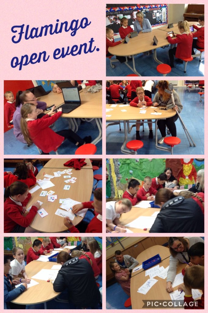 MissScottFallaP's tweet photo. Thank you to everyone who came to the Flamingo open event today! We hope you had as much fun as we did! @FallaParkSchool @Miss_Carr_Falla https://t.co/SyQkykPF3L