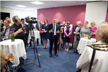 CSBCmanager's tweet photo. We are still buzzing after the official opening of 80 Churchill Square with 30 new offices for businesses with staff numbers of 2 to 8. This takes the total number of offices at the business centre @CSBCmanager up to 189. Contact churchillsquare@capitalspace.co.uk for details. https://t.co/o5T4Ns2Xqx