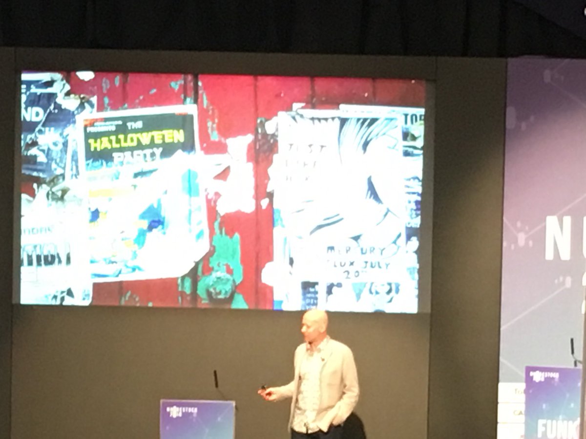 rshotton's tweet photo. Brilliant nudge from Oadby council. Rather than spend £1000s on removing fly posters (which just returned the next day) they simply put cancelled stickers on the fly posters

https://t.co/ihcqeX7Sse

From ⁦@MichaelPawlyn⁩ at #nudgestock2018 https://t.co/Hy2hHc49HL