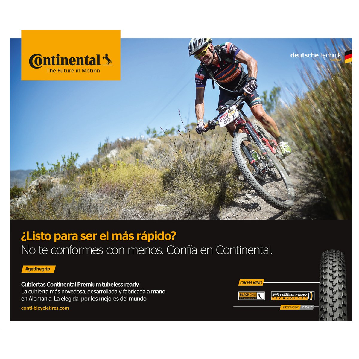 comet_bike's tweet photo. Durante este fin de semana estaremos en el festival del ciclismo @SeaOtterEurope
¡Visita nuestro stand y participa en el sorteo de 2 cubiertas @Continental!
#SOE2018 #cycling #continental_tire #continentalmtb #getthegrip #kingperformer #blackchili #DistributedByComet https://t.co/1ZsrJNUeva