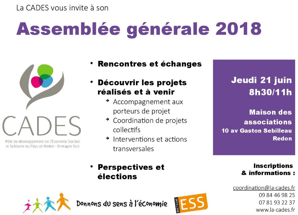 PoleESSCades's tweet photo. [CADES] Invitation à notre Assemblée générale le jeudi 21 juin de 9h à 11h - https://t.co/mc2zmDhhWI https://t.co/wRTzlXt90x