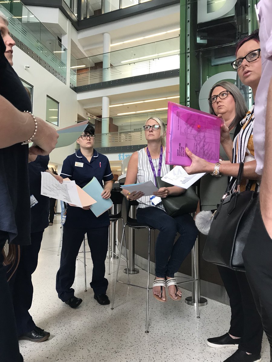 simjimhere's tweet photo. With this great bunch from @MidYorkshireNHS with @nhsNETS supporting the first #Kaizen event.  The team on the #gemba testing the new process. https://t.co/zaQIKbBdic
