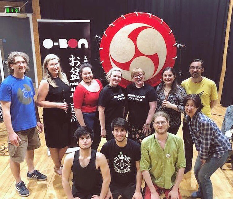 Team photo 🎶
Tomorrow is Foyle O-Bon festival, I’m so excited! Come and see <a href="/IbukiTaiko/">ibuki taiko</a>, special guest musicians and myself perform 2 of my compositions among an array of Japanese culture (food, dancing, music, art!). Get your tickets, I’ll see you there! wegottickets.com/event/440815