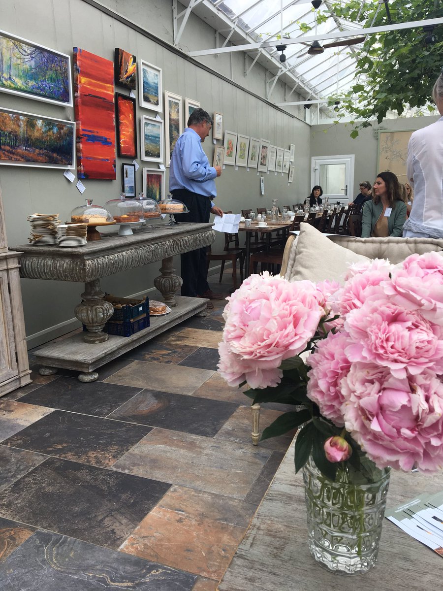 HoughtonLodge's tweet photo. An exciting day as we launch The Apple Rooms - here is Daniel Busk welcoming our guests! #newaccommodation #prnews #boutiquerooms #houghtonlodgegardens https://t.co/CpEEtqoQSy