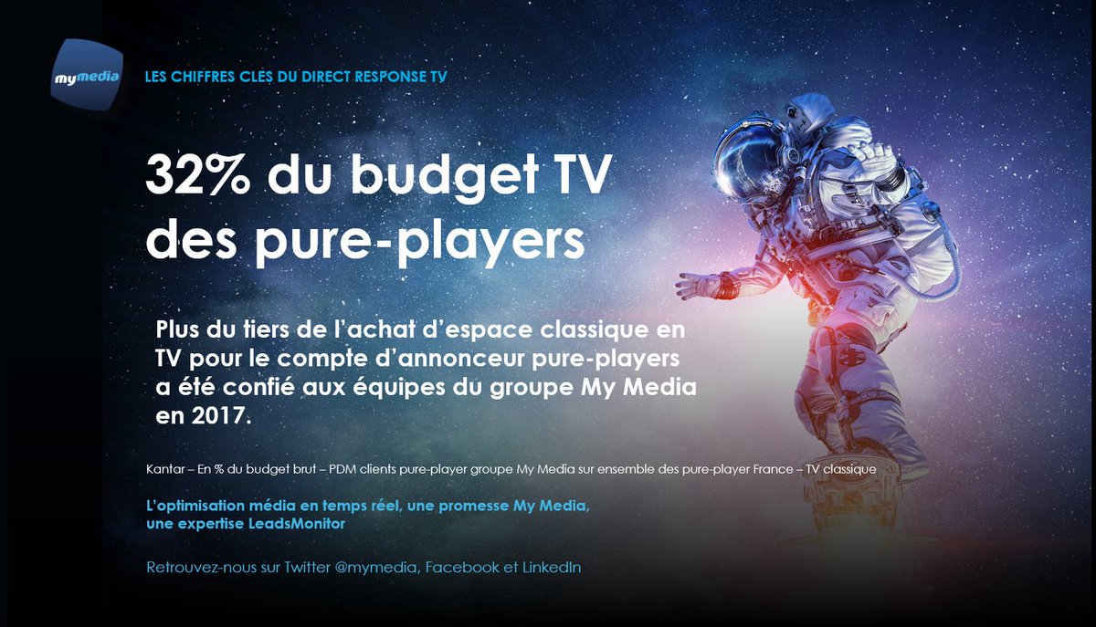 mymedia's tweet photo. My Media est l'agence média de référence des pure-players
#MyMedia #PurePlayers #analyticsTV #DRTV
Pour en savoir plus : commercial@mymedia.fr https://t.co/nRuCbAM174
