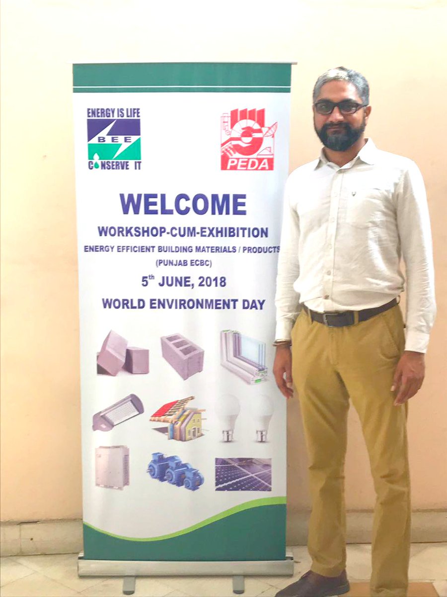 World Environment Day celebrated at PEDA, Chandigarh discussing strategies regdardin energy efficient buildings >55 companies were represented n attended by >500 professionals <a href="/rapole/">Madhusudhan Rapole</a> showcased Oorja's projects in #radiantCooling #geothermal #WorldEnviromentDay #EnergyEfficiency