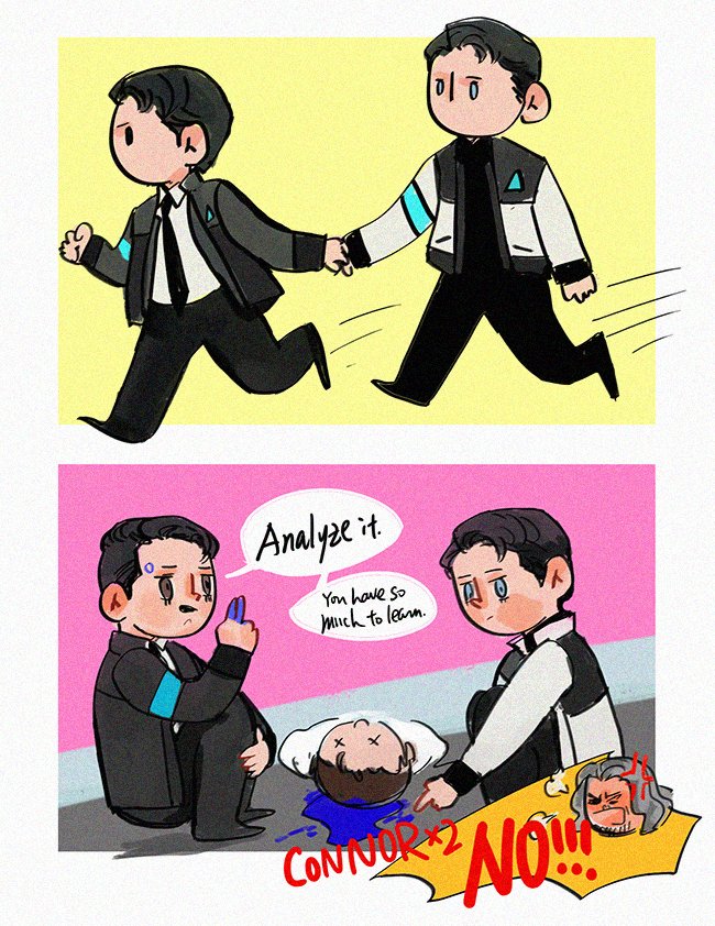 mush on twitter connor x2 no detroitbecominghuman dbh