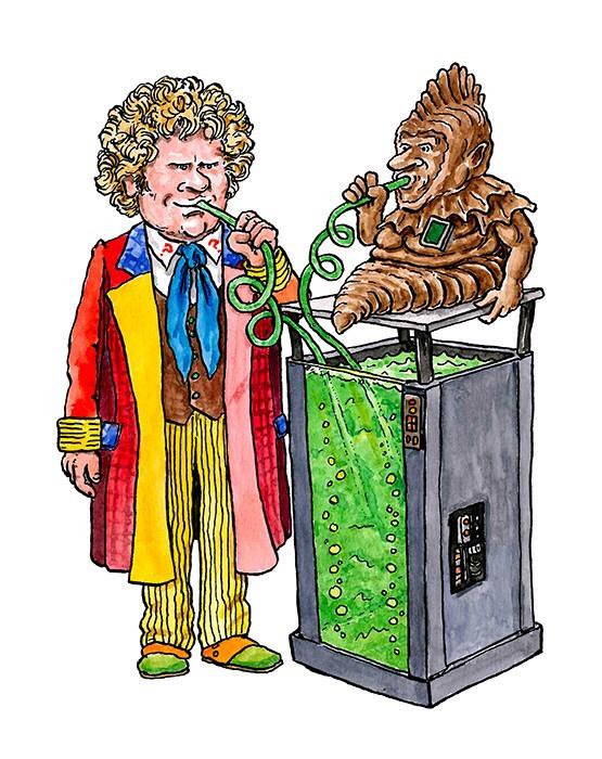 A very happy birthday to - the wonderful Colin Baker. Let\s all raise a glass of carrot juice. 