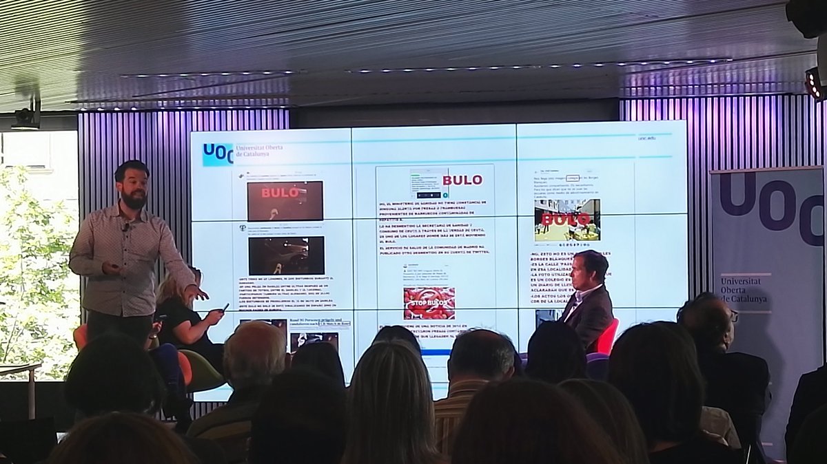atorresgar3's tweet photo. El proyecto @malditobulo desmiente las #FakeNews en las redes sociales gracias al trabajo voluntario de periodistas como @ignaciocalle #MoJoBCN https://t.co/SicQtkuDYH