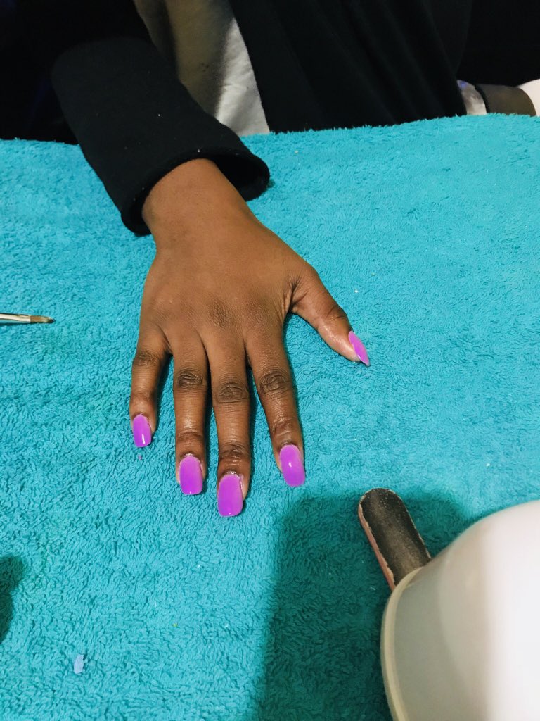 Precious_905's tweet photo. Nails done 💅🏾 by me. Thank you everyone for the support. https://t.co/5UREUatRXf