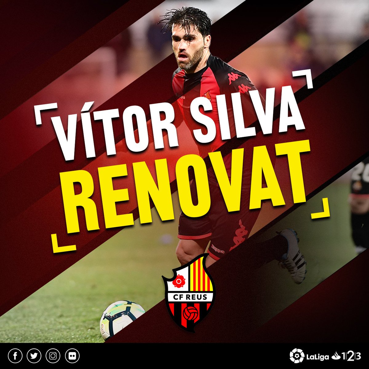 cfreusdeportiu's tweet photo. 📝 Acord de renovació del contracte de Vítor Silva 🎩

👉 https://t.co/0YP3JLQMk0

#CFReus 🔴⚫️ https://t.co/50msmUEvg9