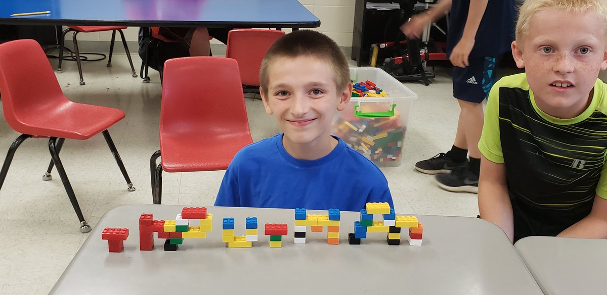 trautmantroops's tweet photo. Enjoying the creativity and exploration with legos with my soon to be fifth graders! #SavannahSavages #summerschool #fractionswithlegos https://t.co/k0d1kIB8Sz