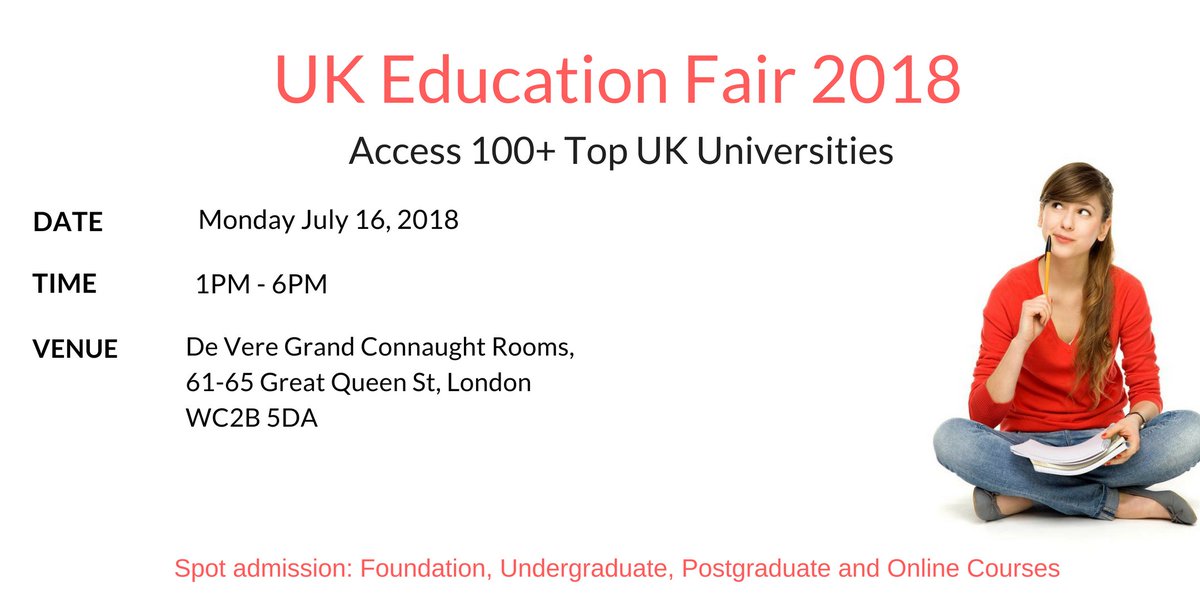 shabujglobaluk's tweet photo. Don't Miss your Opportunity! #Spot_admission #University #scholarships 
Date: 26 July 2018 Time: 1PM-6PM
Venue: De Vere Grand Connaught Rooms (Central London)
https://t.co/N6bDPw8Mlc https://t.co/tmT3AEZU5H