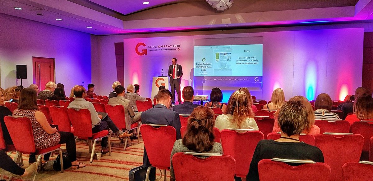 Good2GreatEvent's tweet photo. Ben Flewett is now giving you insights into the patient journey over on the main stage now g2gevent https://t.co/alk46iPeiz