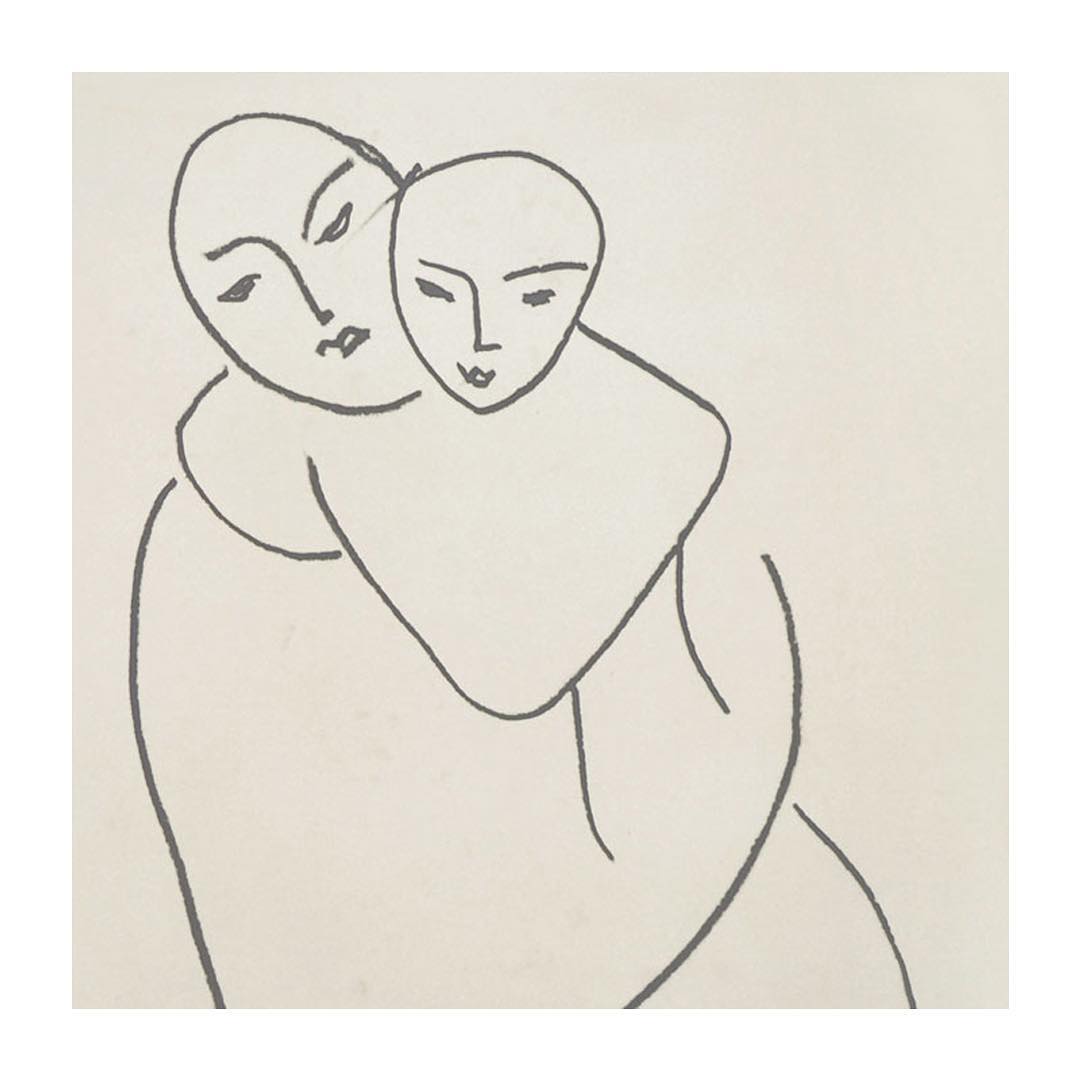 studiogalle's tweet image. This weekend, take time out to do some meditation, then try to recreate this simple illustration, a Madonna and Child by Matisse. It's so simple, but even the smallest strokes are done very, very consciously. Pure Zen. #art #meditation #consciousness #matisse #illustration #zen