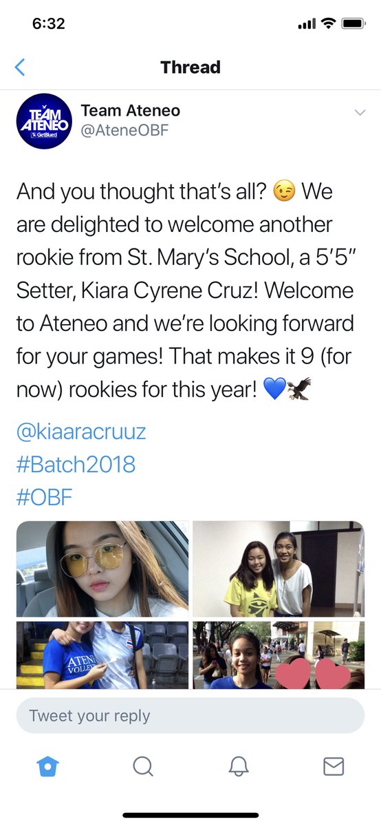 SMSGrade12's tweet photo. The Grade 12 have done it again! 

a Freshman Merit Scholar; and 

two (2) new members for the Ateneo Lady Eagles 🏐! 

Home of the Champions!!!!! 🏆💪🏽

#FiatToOBF 💙🦅 https://t.co/7nCqoti3Vz