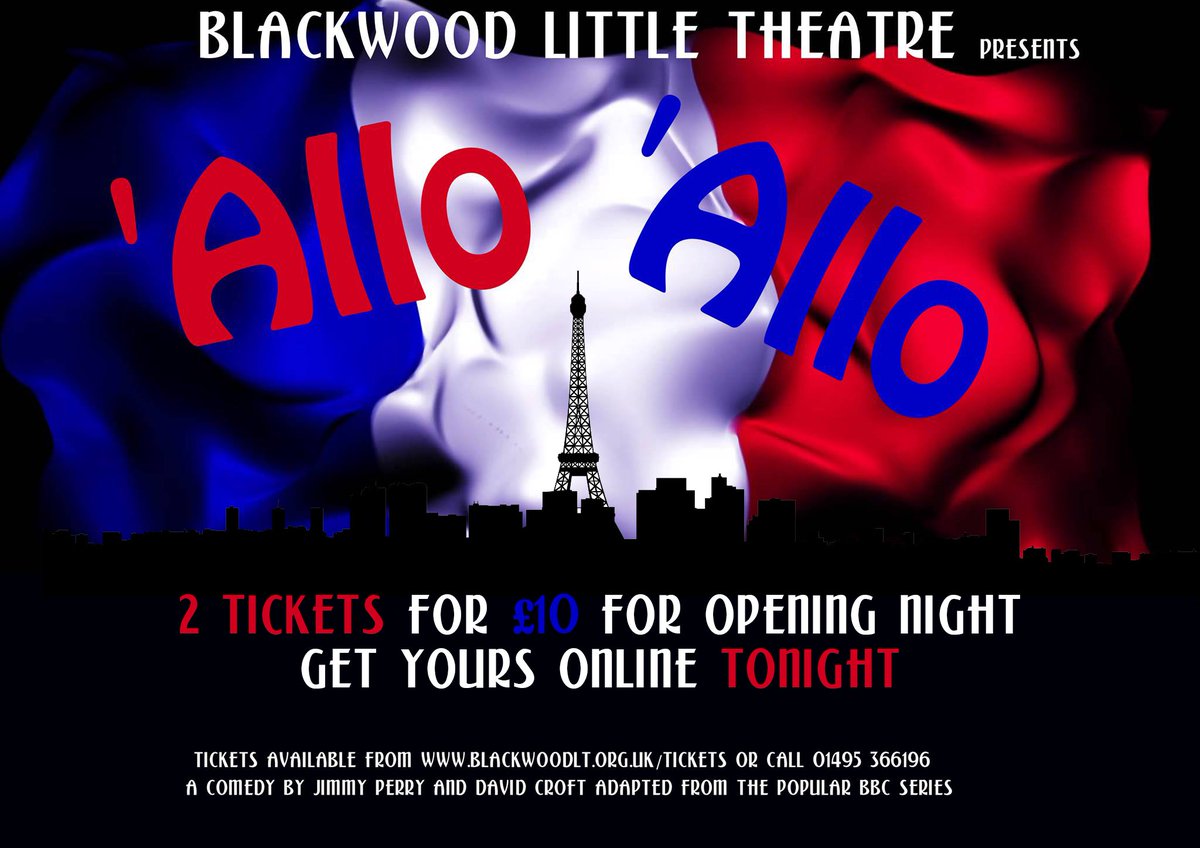 Blackwoodlt's tweet image. Tag the best friend you'll be taking to 'Allo 'Allo at @Blackwoodlt 

#NationalBestFriendsDay #Blackwood #Theatre
