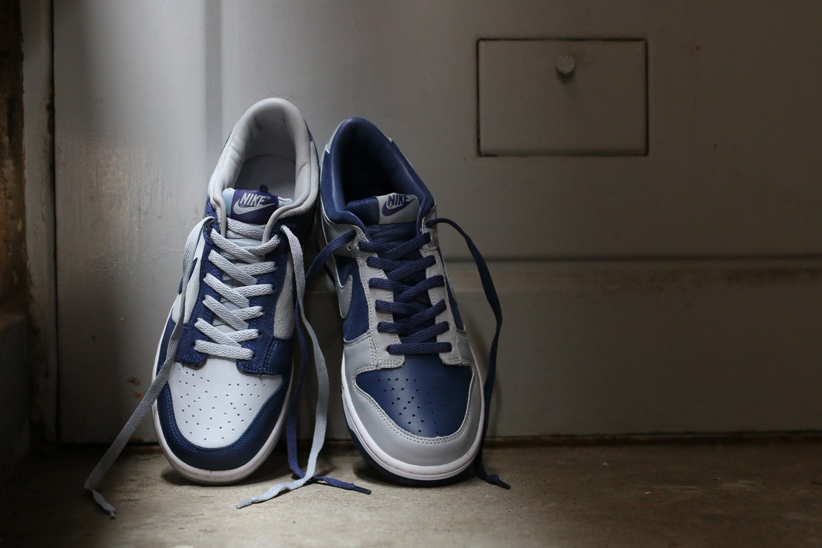 スニーカー買うならスニダン スニーカーダンク 6 9再販 Atmos Nikeのコラボ Dunk Low Jp Mismatched がアトモス原宿店で再販 T Co Ih4ltmll1l Nike Dunk