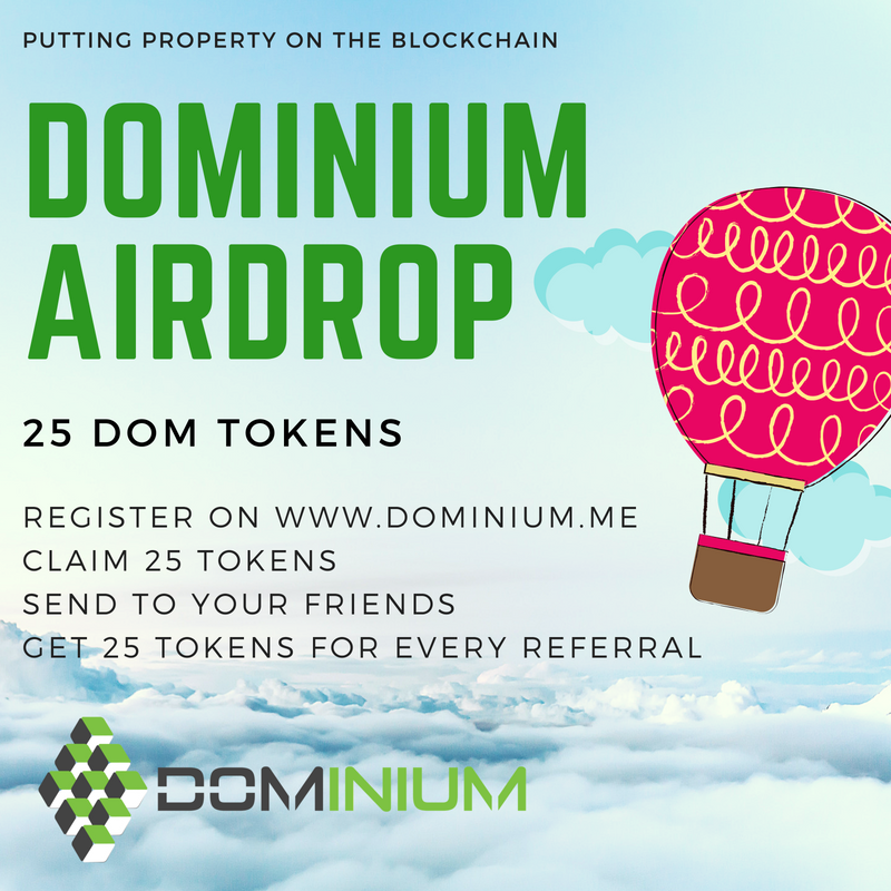 DOMINIUM AIRDROP 📢- ⭐⭐⭐⭐▪4/5 stars-💰~€6,25/€25 +referral

🔹#Dominium (DOM) Decentralised, Regulated Property Financing &amp; Management Platform
🔹25/100 DOM for joining
🔹Refer to earn more 😍

Claim airdrop airdropalert.com/airdrop/Domini… 🚀

#crypto #airdrop #airdropalert