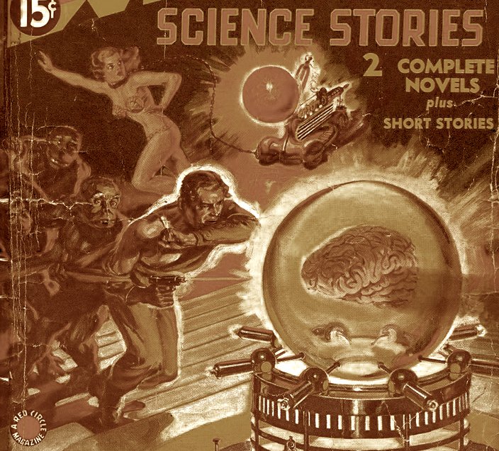 MonsterBestiary's tweet image. Ulbach was the first to write about disembodied yet living brains, but far from the last. Another early example occurs in Gustave Le Rouge's 'Le Prisonnier de la Planête Mars' (1908), which depicts a once-powerful Martian civilization now ruled by the malevolent Great Brain.