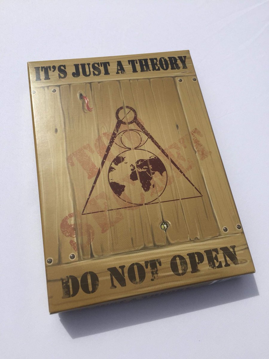 JustATheoryGame's tweet image. It may say don’t open. But don’t let that discourage you from playing It’s Just A Theory.
#cardgames #gamedev #ConspiracyTheories #conspiracy #boardgamedesign